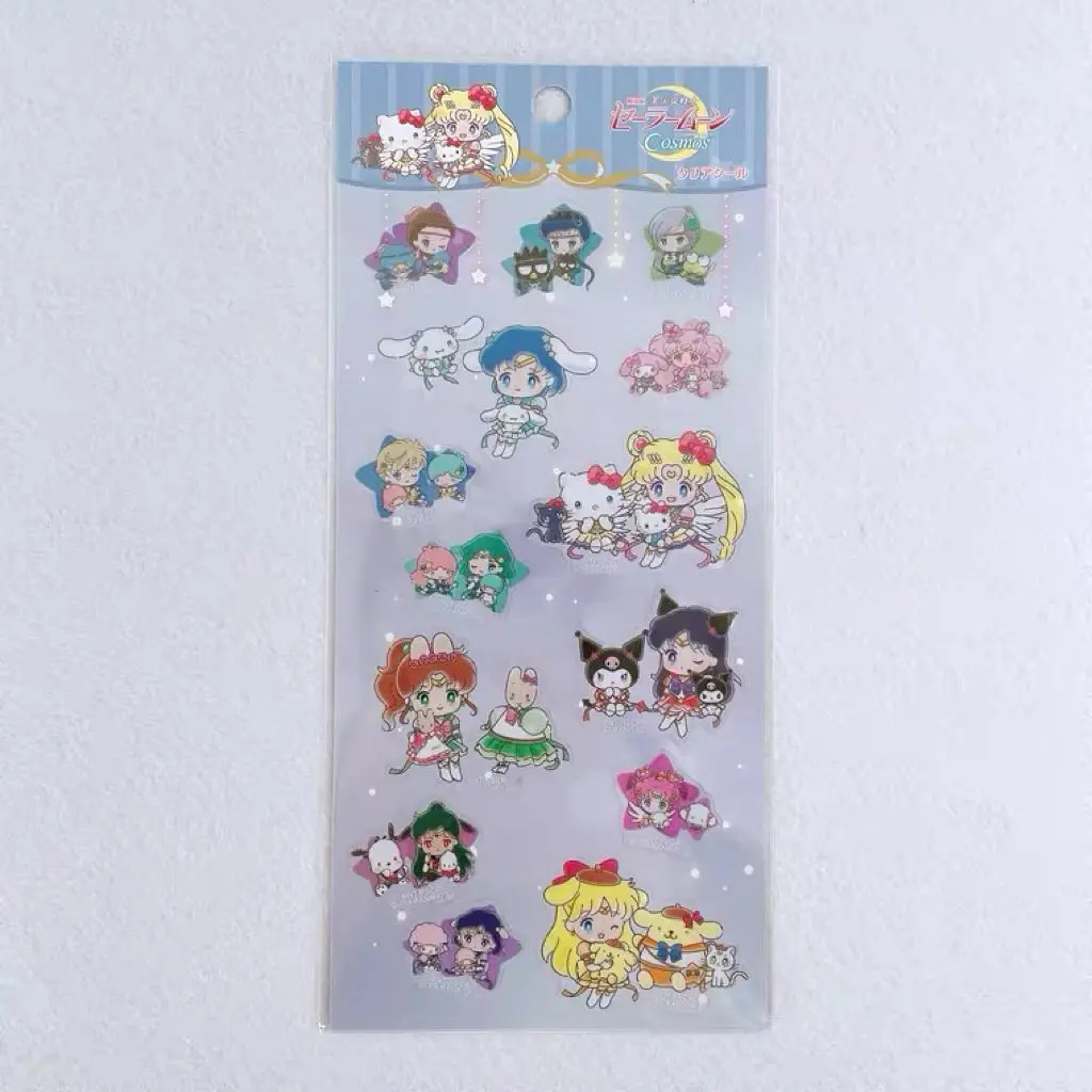 Ensky Sailormoon x Sanrio Characters 透明貼紙 (2張)：圖片 3