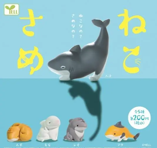 [JCCYSHOP+] YELL 真 貓鯊魚 鯊魚貓 扭蛋 1套5款