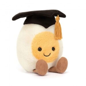 (韓國直送) Jellycat Amuseables Boiled Egg Graduation 畢業蛋公仔 (韓國版)