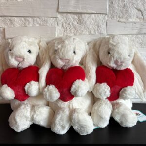 (英國直送) Jellycat Bashful Red Love Heart Bunny 兔仔攬心心