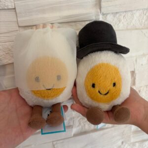 (英國直送) Jellycat Amuseables Boiled Egg Groom and Bride 結婚新郎+新娘雞蛋一對