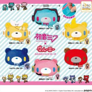 初音x暴力熊大頭毛絨收納袋扭蛋