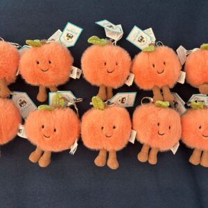 (英國直送) Jellycat Amuseables Peach Bag Charm 水蜜桃匙扣 微笑公仔