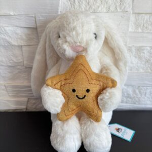(英國直送) Jellycat Cream Bunny with Star 兔仔攬星星