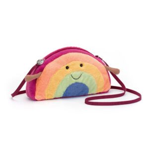 (英國直送) Jellycat Amuseables Rainbow Bag 彩虹袋 微笑公仔 (retired款)