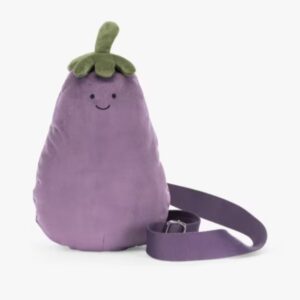 (英國直送) Jellycat Amuseables Aubergine Soft Bag 茄子袋 微笑公仔