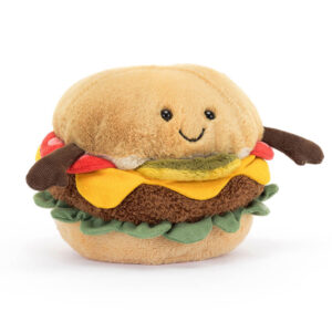 (英國直送) Jellycat Amuseables Burger 漢堡包 微笑公仔