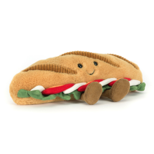 (英國直送) Jellycat Amuseables Caprese Baguette 意式番茄芝士法包 微笑公仔