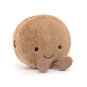 (英國直送) Jellycat Amuseables Mona Macaron 啡色馬卡龍 微笑公仔