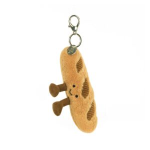 (英國直送) Jellycat Amuseables Baguette Bag Charm 法包匙扣 微笑公仔