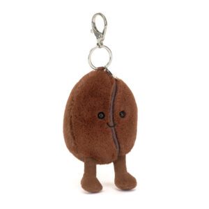 (英國直送) Jellycat Amuseables Coffee Bean Bag Charm 咖啡豆匙扣 微笑公仔