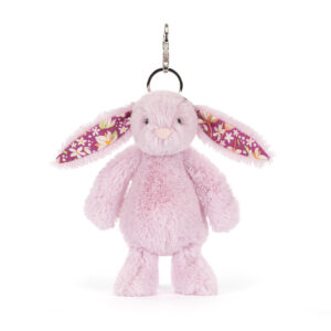 (英國直送) Jellycat Thistlepop Blossom Bunny Bag Charm 紫色花耳兔仔匙扣