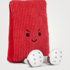 (美國直送) Jellycat Amuseables Sports Fowla Red Card Small Plushie 紅牌 微笑公仔