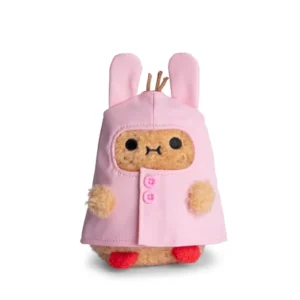(英國直送) Noodoll Bunny Boots - Pink Raincoat Ricespud Mini Sitting Plush Toy 粉紅色雨衣薯仔