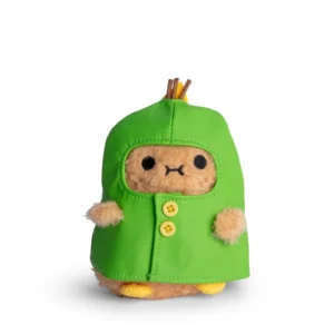 (英國直送) Noodoll Dino Boots - Green Raincoat Ricespud Mini Sitting Plush toy 綠色雨衣薯仔