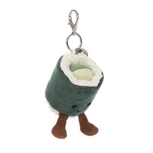 (英國直送) Jellycat Amuseables ​Hosomaki Bag Charm 青瓜小卷匙扣 微笑公仔
