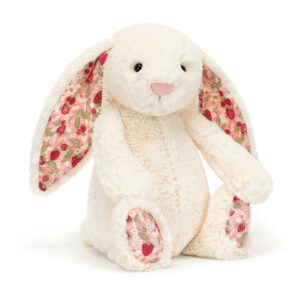 (英國直送) Jellycat Blossom Cream Bunny 'Berry' (medium size 31cm) 白色碎花耳兔仔